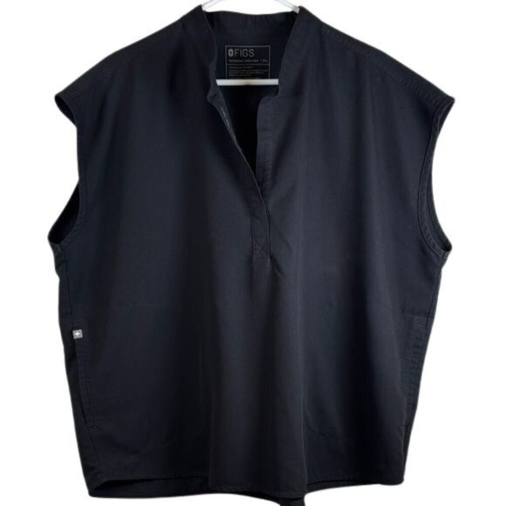 Figs Rafaela Oversize Scrub Black Surgeon Pharmacist Nurse Doctor Size XXL #2706